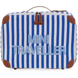 Childhome Valise enfant Mini Traveller rayures bleu électrique/bleu clair - Publicité