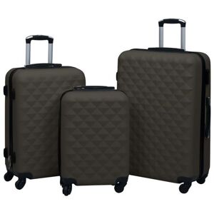 Non communiqué vidaXL Ensemble de valises rigides 3 pcs Anthracite ABS - Publicité