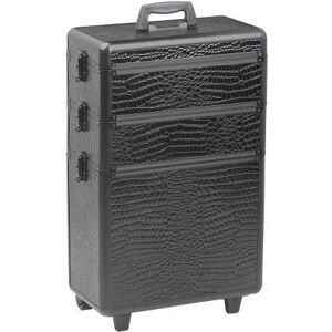 Sibel Valise de coiffure 3 elements Croco noire