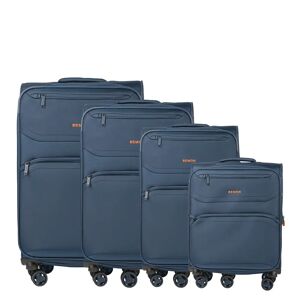 Bemon Lot de 4 valises en toile 55cm, 69cm, 76cm et 88cm Menton Bemon Bleu