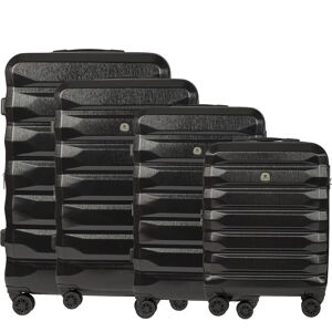 Lot de 4 valises en ABS 55cm, 65cm, 75cm et 85cm Nice Bemon Noir