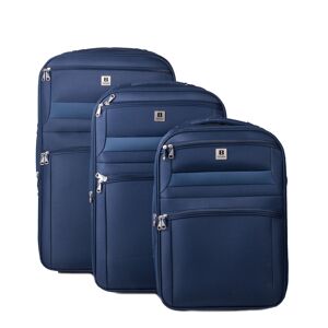 Lot de 3 valises 55 - 65 - 75 cm - Bemon Bleu - Publicité