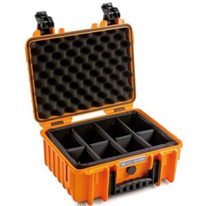 B&W Outdoor Case Type 3000 Cloisons Amovibles orange