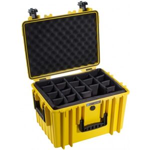 B&W Outdoor Case Type 5500 Cloisons Amovibles jaune