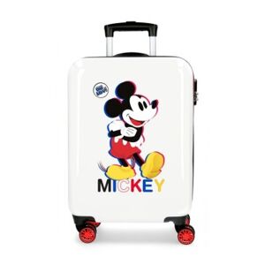 Disney pour femme/filles. 2921723 Valise cabine Mickey 3D 3D 55 cm blanc (OSFA), Casuel, ABS/Polycarbonate, mode enfantine - Publicité
