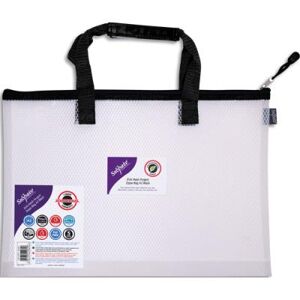 Sac Zippé Eva Mesh A3 Anse Noire Snopake, Sangle de transport avec prise en main 48 x 35 cm