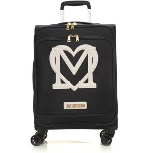 Love Moschino Trolley 4 ruote Nero-bianco Donna UNI