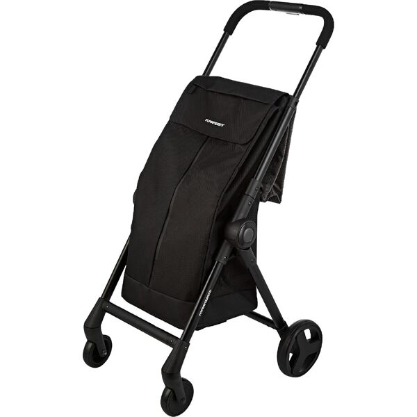 foppapedretti go fast carrello portaspesa pieghevole colore nero go fast - go fast black