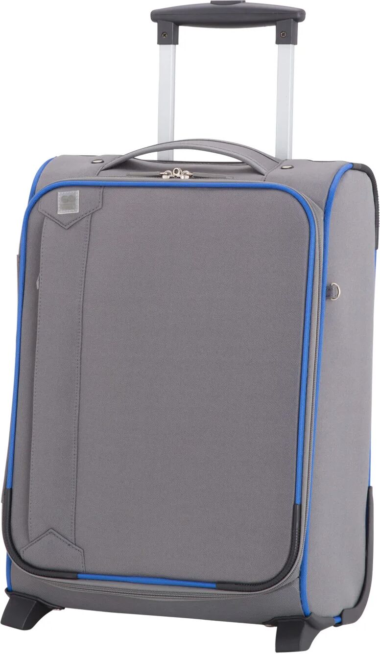 Carpisa Trolley Piccolo Con Tasche Interne - Easy Grigio Chiaro Blu