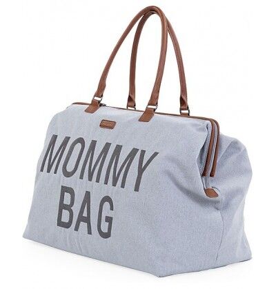Childhome Borsa Mommy Bag - GRIGIO 55X 30X40 Include Materassino per il Cambio