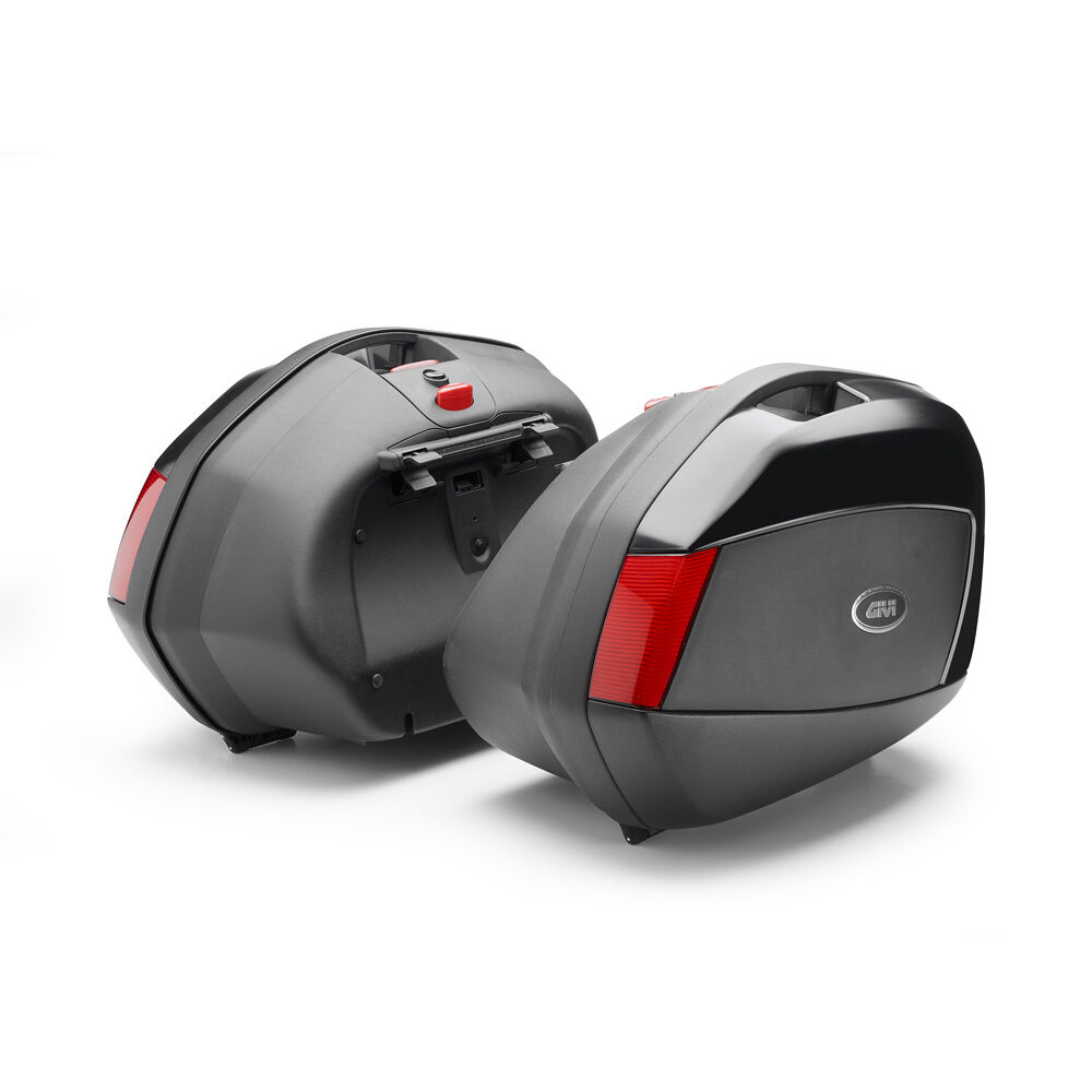 GIVI V35 Monokey Set di casi laterali Set di valigie laterali Nero Rosso