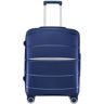 ikleu Koffer Trolleykoffer met aluminium frame Universele wielen 24 inch trolleykoffer 26 inch koffer for mannen en vrouwen Koffers (Color : Blue, Size : 20IN)