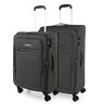 JASLEN EVA Koffer Set Soft Koffers Set Stevige Kofferset 2 Stuks Suitcase Set. Set van 2 Trolley Koffers (Handbagage Koffer en Middelgrote Koffer). Trolleys Kofferset Delige, Antraciet