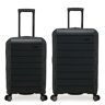 Traveler's Choice Pagosa Onverwoestbare Hardshell Uitbreidbare Spinner Bagage, Zwart, 2-Piece Set (22/26), Pagosa Onverwoestbare Hardshell Uitbreidbare Spinner Bagage