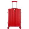 BIRJXVTO Handbagagekoffer, lichte en stevige handbagagekoffer, lichtgewicht ABS-handbagage, 4 spinner handbagagekoffers, handbagage voor bagage, Rosso, 22 inches