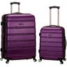 Rockland Melbourne Hardside Uitbreidbare Spinner Wheel Bagage, Paars, Eén maat, Melbourne