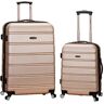 Rockland Melbourne Hardside Uitbreidbare Spinner Wheel Bagage, Chamapgne, Eén maat, Melbourne