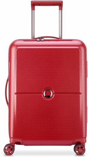 Delsey Turenne Slim Line Handbagage 4 wielen 55 cm rot