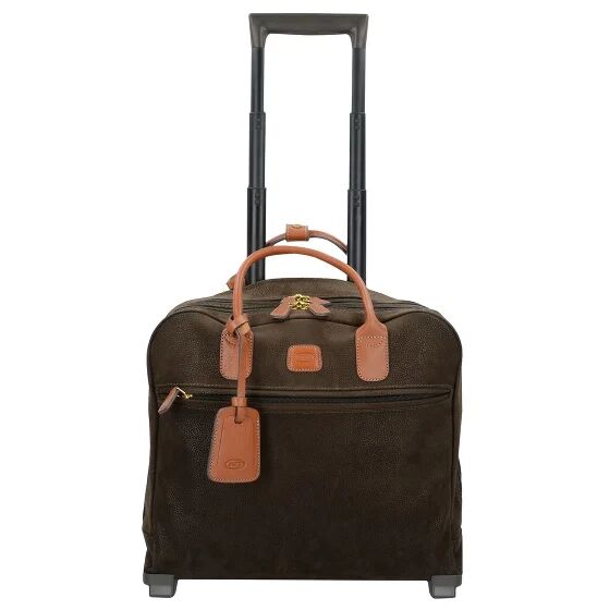 Bric's Life Pilotenkoffer Trolley 40 cm laptopvak olivgruen