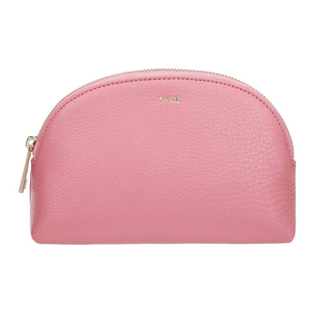 Dark Leather Make-Up Pouch Rosa Female