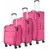 Travelite Seaside 4 Roll Suitcase Set 3 szt. pink  - Damy,Unisex - Dorośli,Mężczyźni