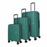 Travelite Trient 4 kółka Zestaw walizek 3-części grün  - Unisex - Dorośli,Damy,Mężczyźni