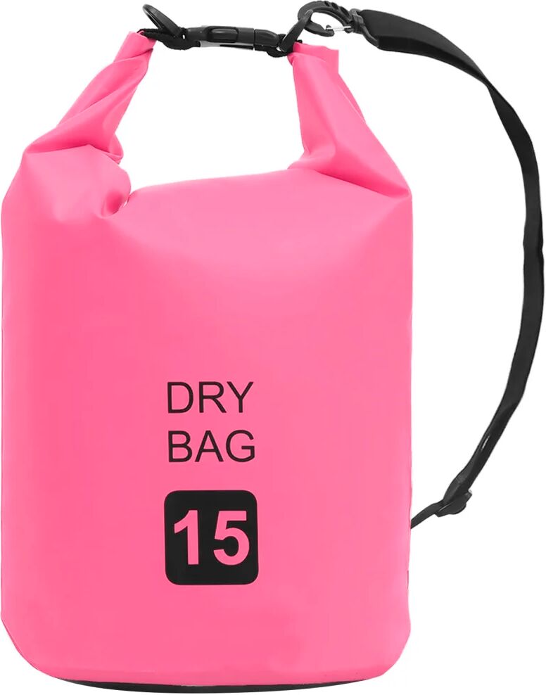 vidaXL Bolsa impermeável 15 L PVC rosa