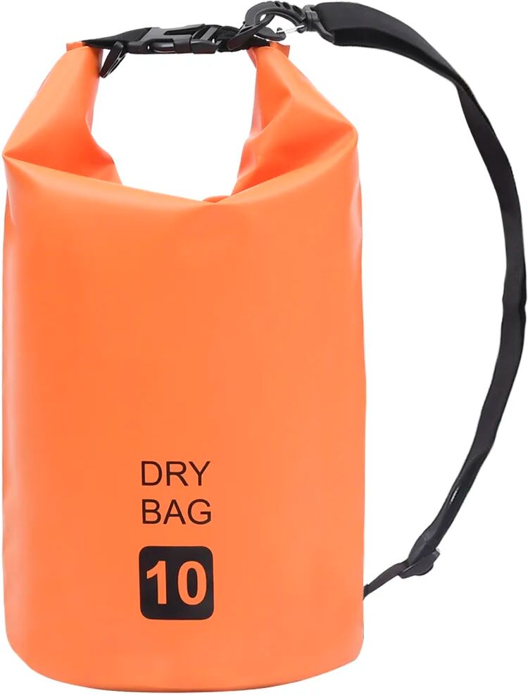 vidaXL Bolsa impermeável 10 L PVC laranja