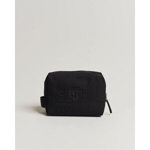 GANT Tonal Shield Wash Bag Ebony Black