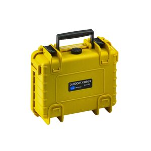 B&W Outdoor Case typ 500 gul med skuminteriör