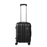 BETLEWSKI – Nova – resväska med hårt skal – resväska med 4 hjul – lätt hårt skal resväska med lås – resväska med hjul – resväska – bagage, svart, L, resväska