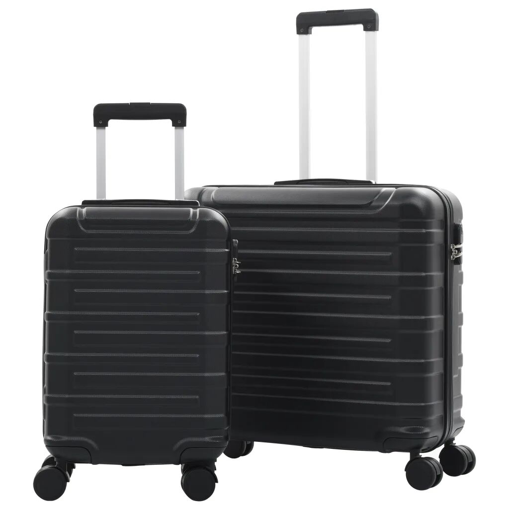 vidaXL Súprava cestovných kufrov s tvrdým krytom 2 ks čierna ABS