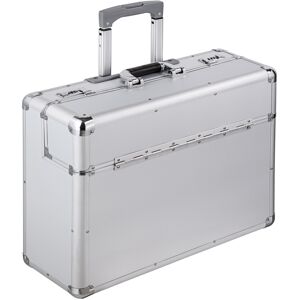 tectake Pilot case aluminium hard shell - pilot bag, pilot case on wheels, pilot