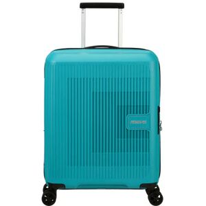 American Tourister Aerostep 55cm 4-Wheel Expandable Cabin Case - Turquoise Tonic