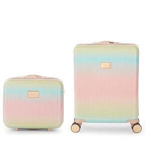 Dune London Olive Vanity and 55cm Cabin Case Set - Multi Ombre