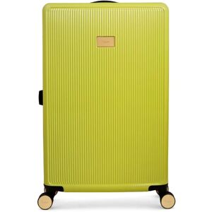 Dune London Olive 77cm 4-Wheel Large Suitcase - Lime