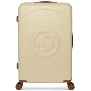 Dune London Onella 78cm 4-Wheel Large Suitcase - Cream/Tan