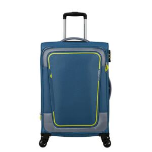 American Tourister Pulsonic 68cm 4-Wheel Medium Expandable Suitcase - Coronet Blue