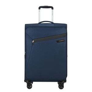 Samsonite Litebeam 66cm 4-Wheel Medium Expandable Suitcase - Midnight Blue