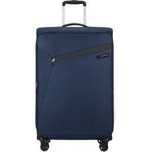 Samsonite Litebeam 77cm 4-Wheel Large Expandable Suitcase - Midnight Blue