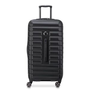 Delsey Shadow 5.0 80cm 4-Wheel Trunk Suitcase - Black