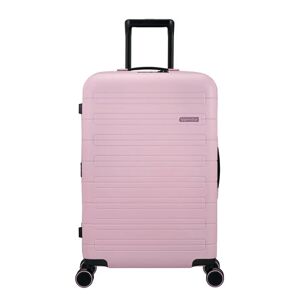 American Tourister Novastream 67cm 4-Wheel Medium Expandable Suitcase - Soft Pink