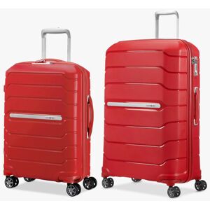 Samsonite Flux 55cm Cabin and 75cm Suitcase Set - Red