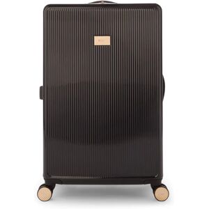 Dune London Olive 77cm 4-Wheel Large Suitcase - Black Gloss