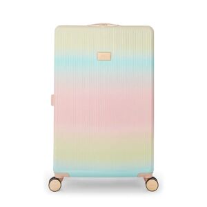 Dune London Olive 77cm 4-Wheel Large Suitcase - Rainbow Ombre