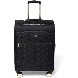 Dune London Oriel 66cm 4-Wheel Medium Suitcase - Black Monogram