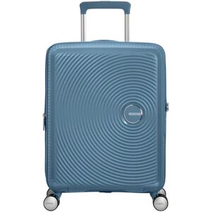 American Tourister Soundbox 55cm 4-Wheel Expandable Cabin Case - Stone Blue