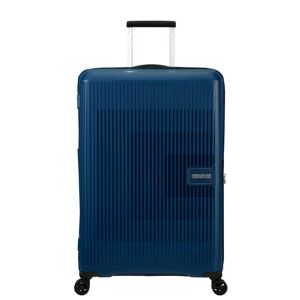 American Tourister Aerostep 77cm 4-Wheel Expandable Suitcase - Navy Blue