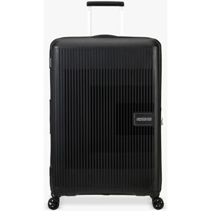 American Tourister Aerostep 4-Wheel 77cm Expandable Large Suitcase - Black - Unisex