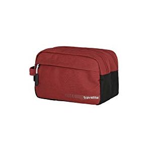 Travelite Handgepäck Kosmetiktasche, Gepäck Serie KICK OFF: Praktische Kulturtasche für Urlaub und Sport, 006920-10, 26 cm, 5 Liter, rot